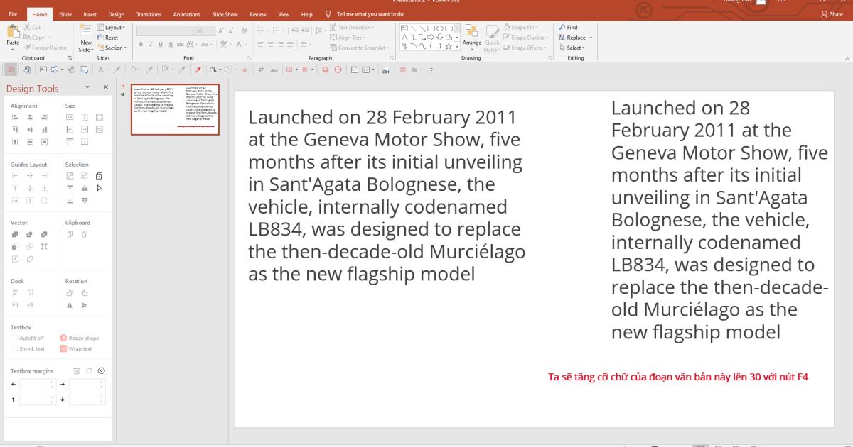 Phím tắt hữu ích khi thiết kế Slide bằng Powerpoint