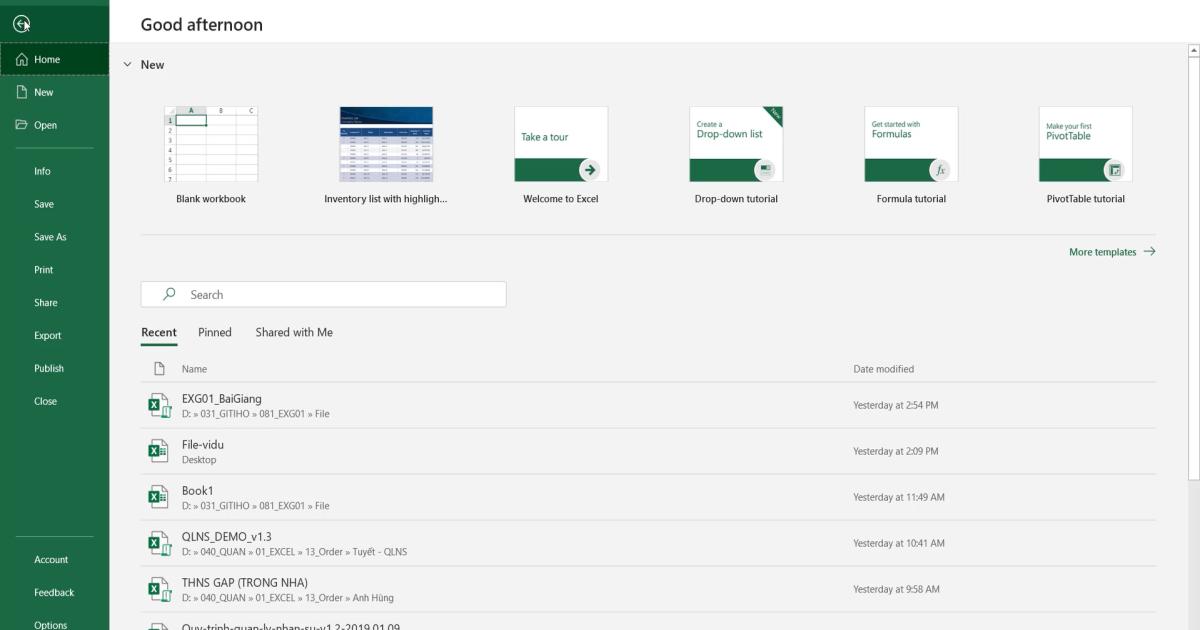 Tìm hiểu về thanh công cụ Excel: chức năng các thẻ trên thanh công cụ