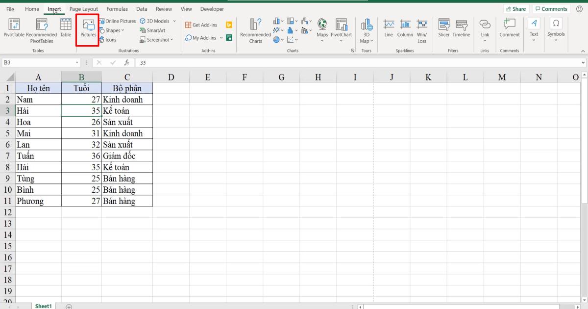 Tìm hiểu về thanh công cụ Excel: chức năng các thẻ trên thanh công cụ
