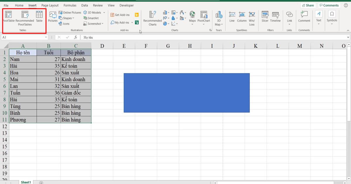 Tìm hiểu về thanh công cụ Excel: chức năng các thẻ trên thanh công cụ
