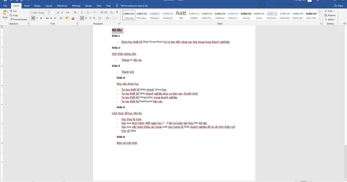 9 Bước để thiết kế một slide đẹp bằng PowerPoint