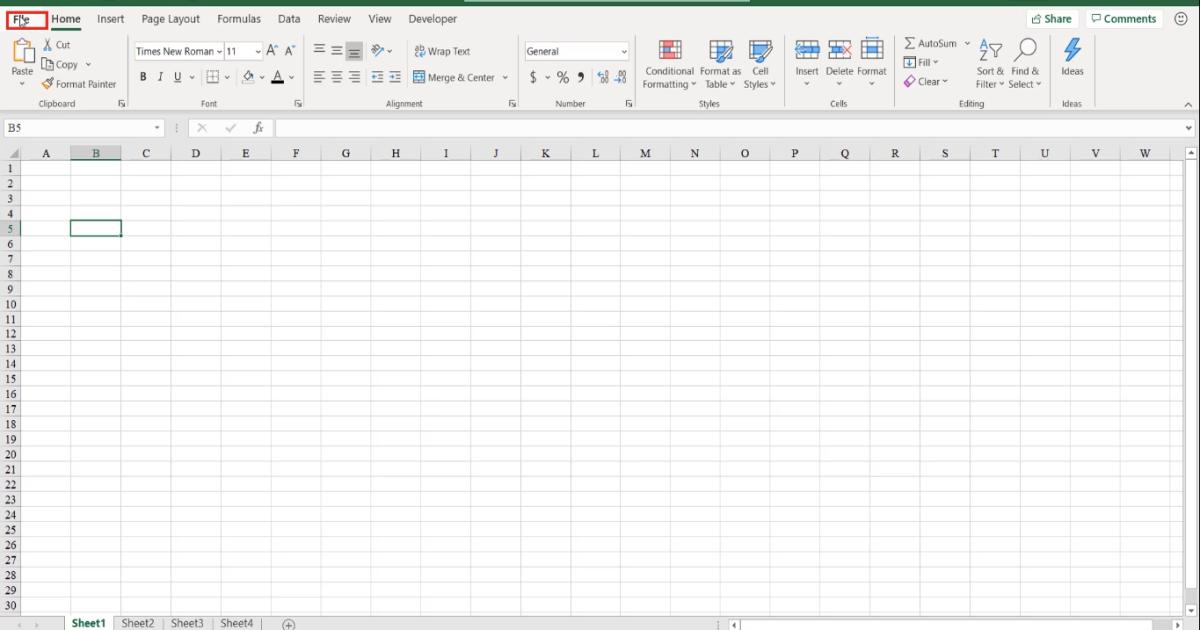 Một số thao tác thường dùng với Workbook trong Excel