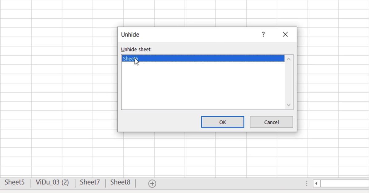 Một số thao tác thường dùng với đối tượng Worksheet