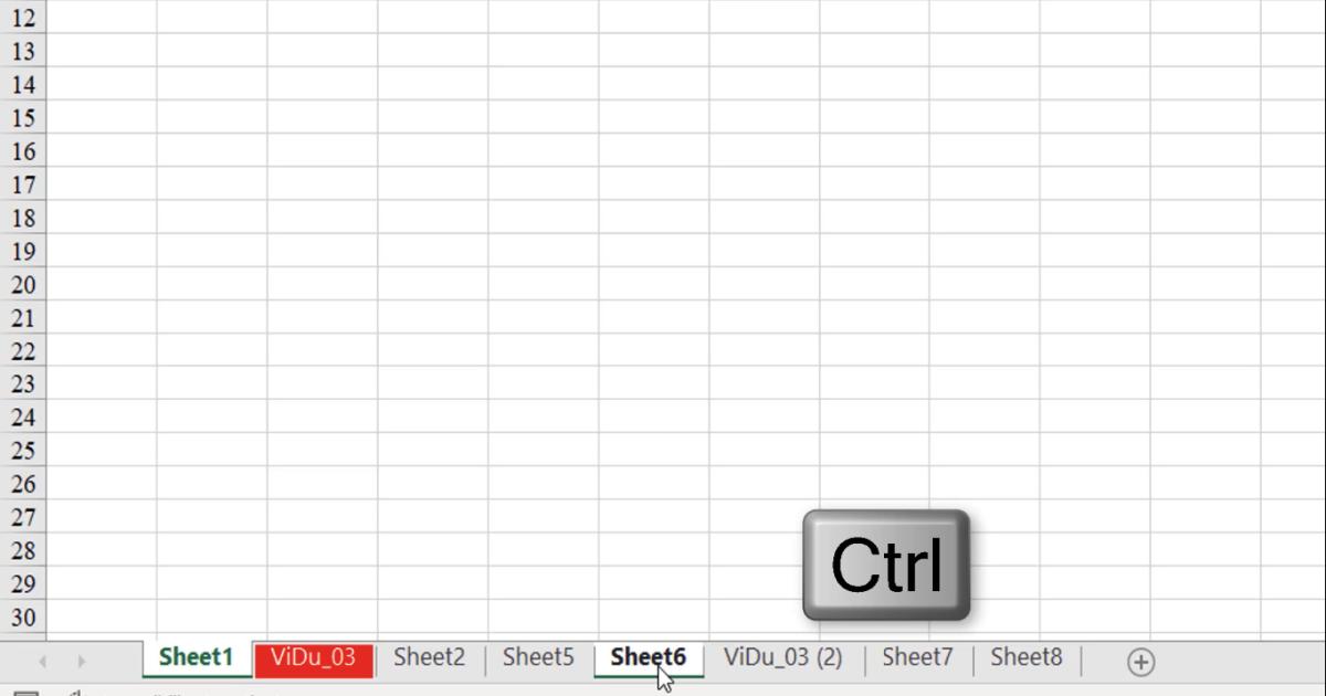 Một số thao tác thường dùng với đối tượng Worksheet