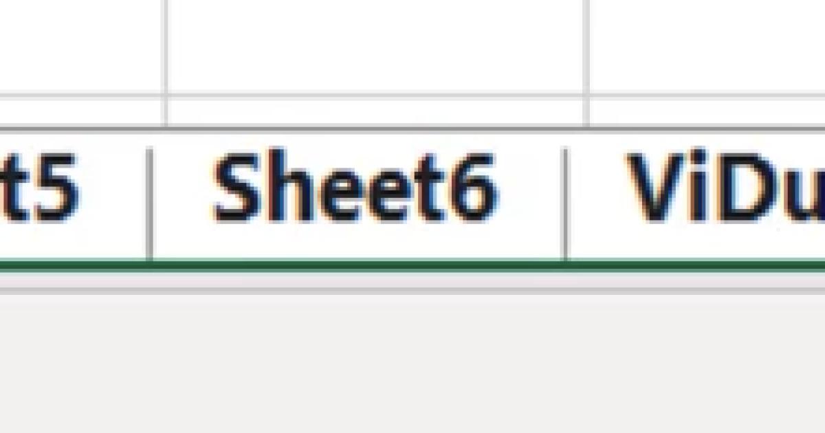 Một số thao tác thường dùng với đối tượng Worksheet