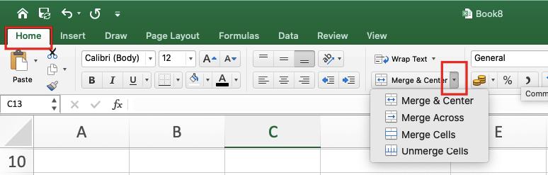 Cách áp dụng gộp ô (Merge Cell) hiệu quả trong bài thi MOS Excel mới nhất