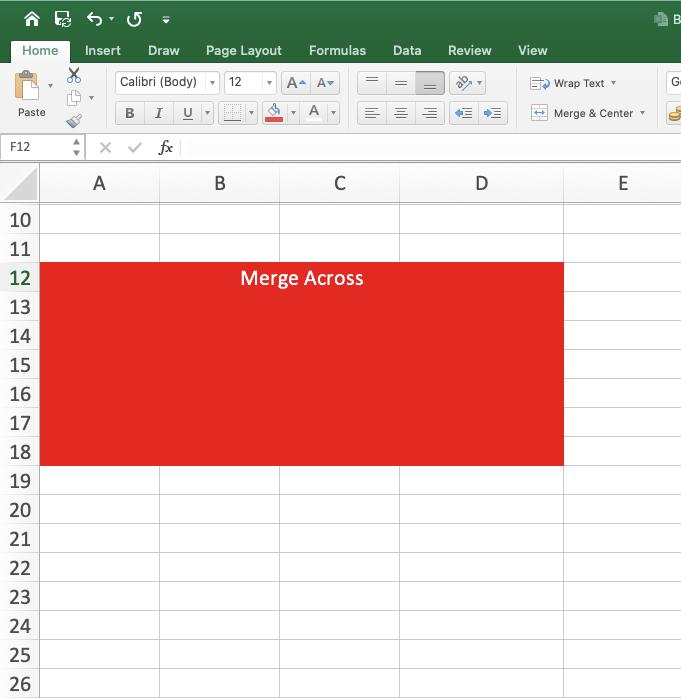 Cách áp dụng gộp ô (Merge Cell) hiệu quả trong bài thi MOS Excel mới nhất