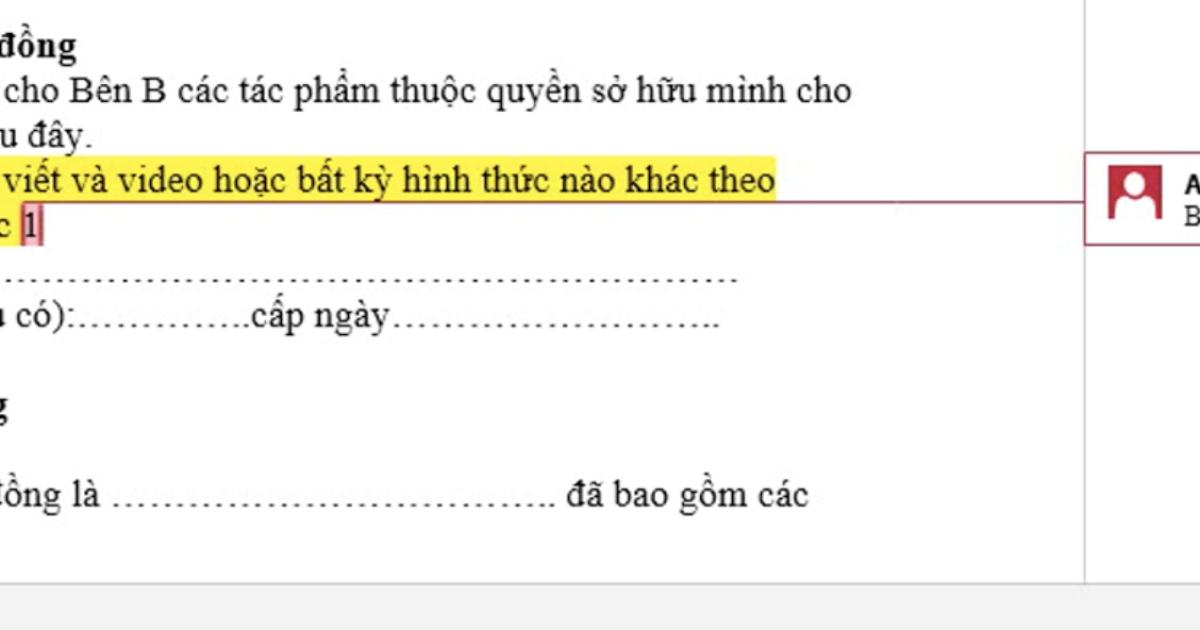 Cộng tác làm việc trên Word qua tính năng Comment trong Word