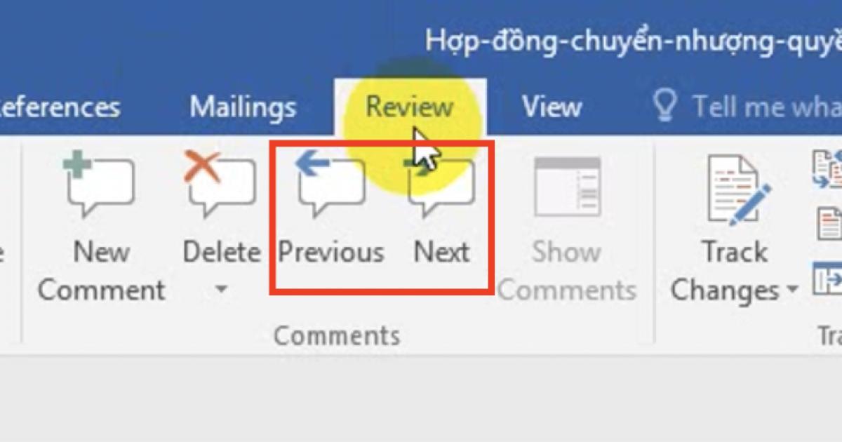 Cộng tác làm việc trên Word qua tính năng Comment trong Word