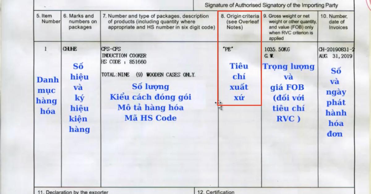 Quy trình xuất xứ C/O và quy trình để làm ra chứng từ C/O