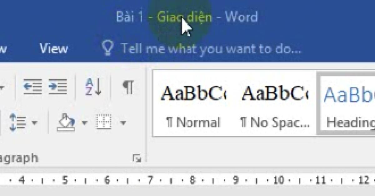 Giao diện và những tính năng cơ bản của Microsoft Words
