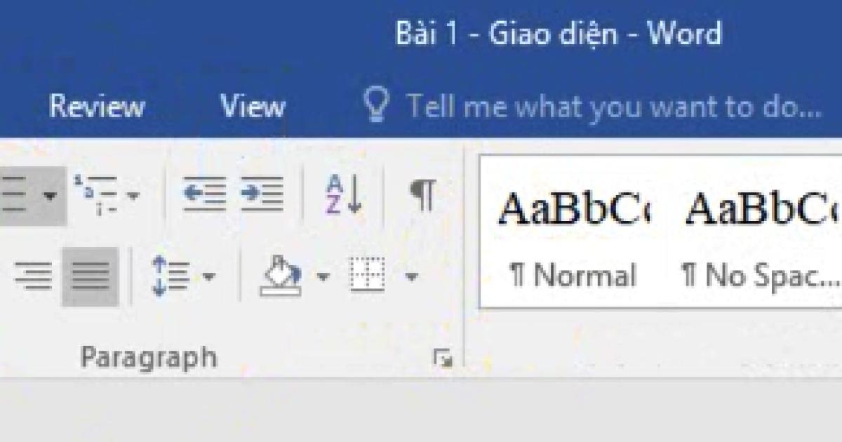 Giao diện và những tính năng cơ bản của Microsoft Words
