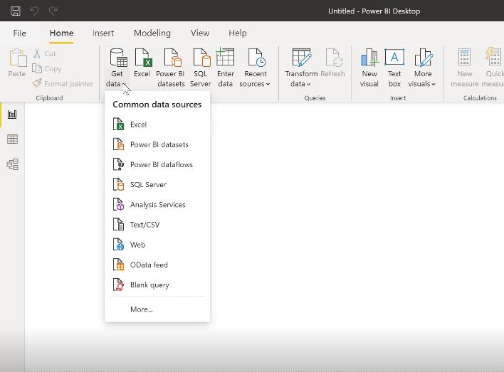 Các nguồn dữ liệu có thể kết nối với PowerBI