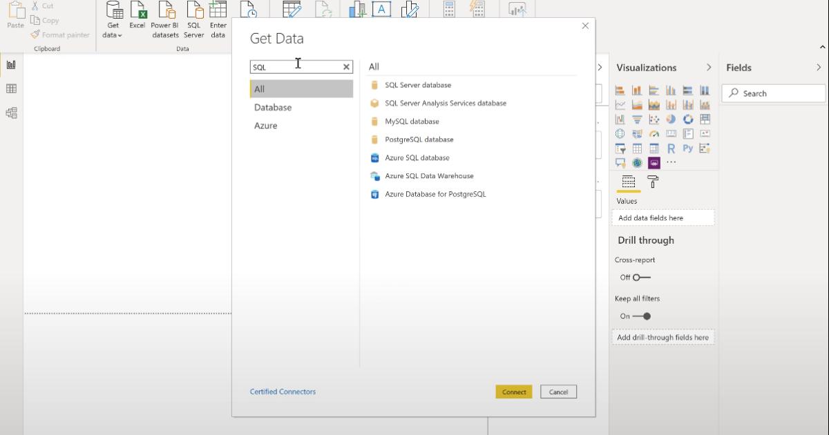 Các nguồn dữ liệu có thể kết nối với PowerBI