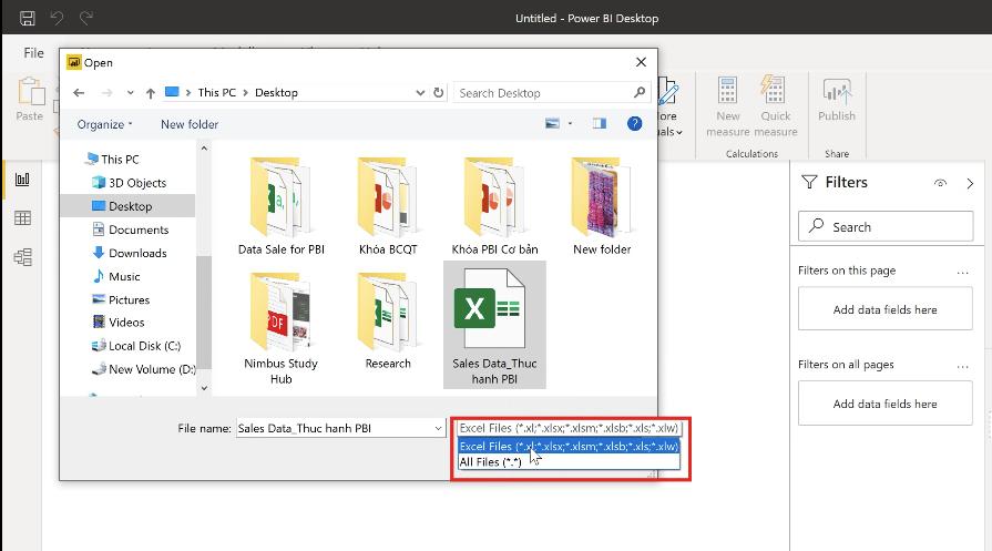 Các nguồn dữ liệu có thể kết nối với PowerBI