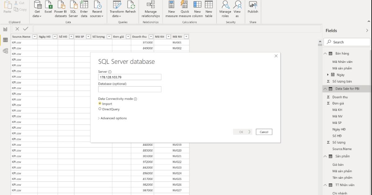 Các nguồn dữ liệu có thể kết nối với PowerBI