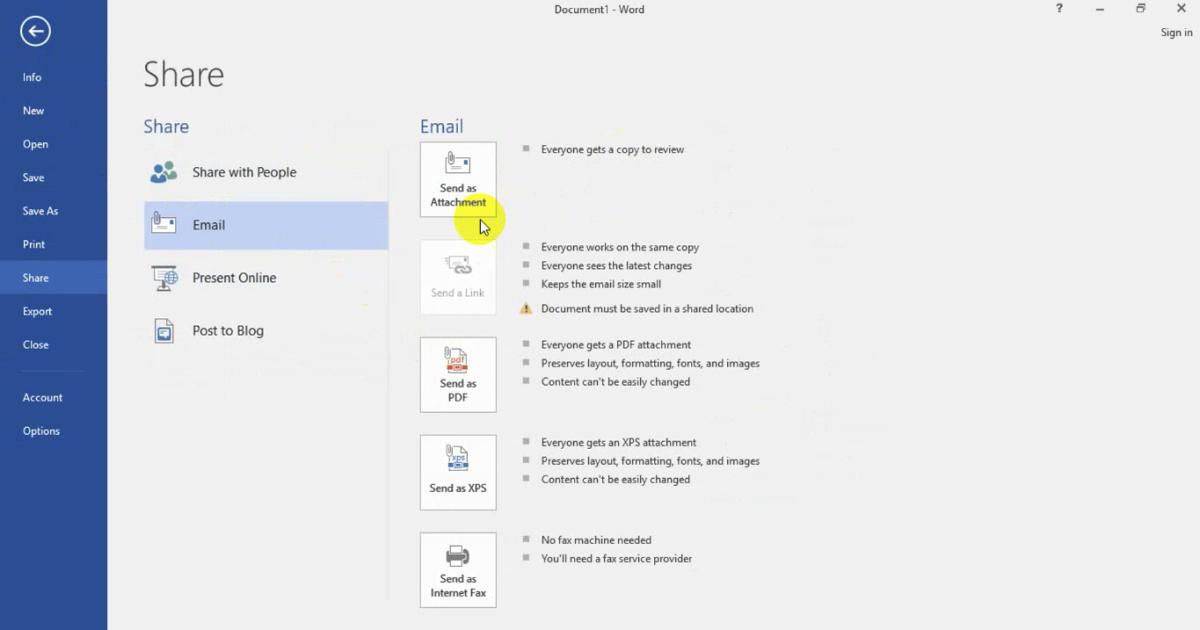 Các thao tác mở, tạo tài liệu, lưu tài liệu và chia sẻ tài liệu trong Word