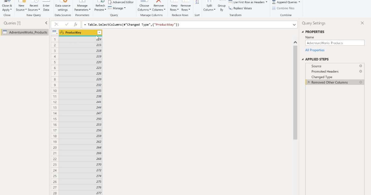 Hướng dẫn các thao tác Edit Table cơ bản trên PowerBI