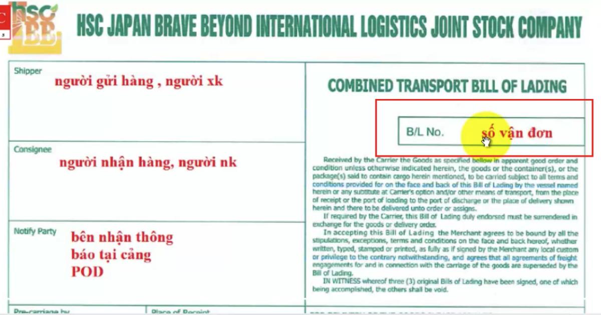 Tìm hiểu về Bill và cách phân loại Bill trong Logistics
