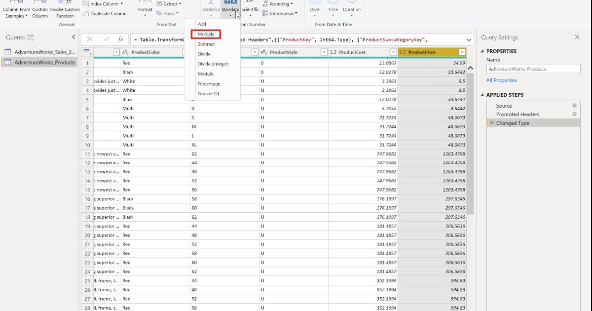 Các chức năng xử lý kiểu dữ liệu Number trong PowerBI