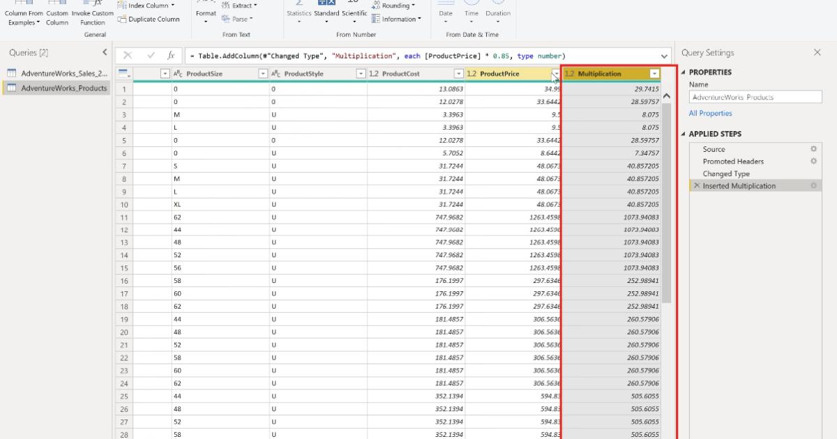 Các chức năng xử lý kiểu dữ liệu Number trong PowerBI
