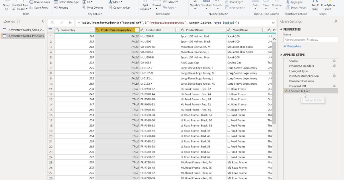 Các chức năng xử lý kiểu dữ liệu Number trong PowerBI