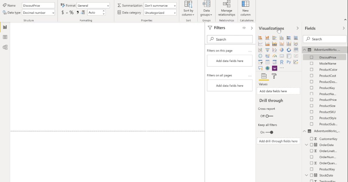 Các chức năng xử lý kiểu dữ liệu Number trong PowerBI