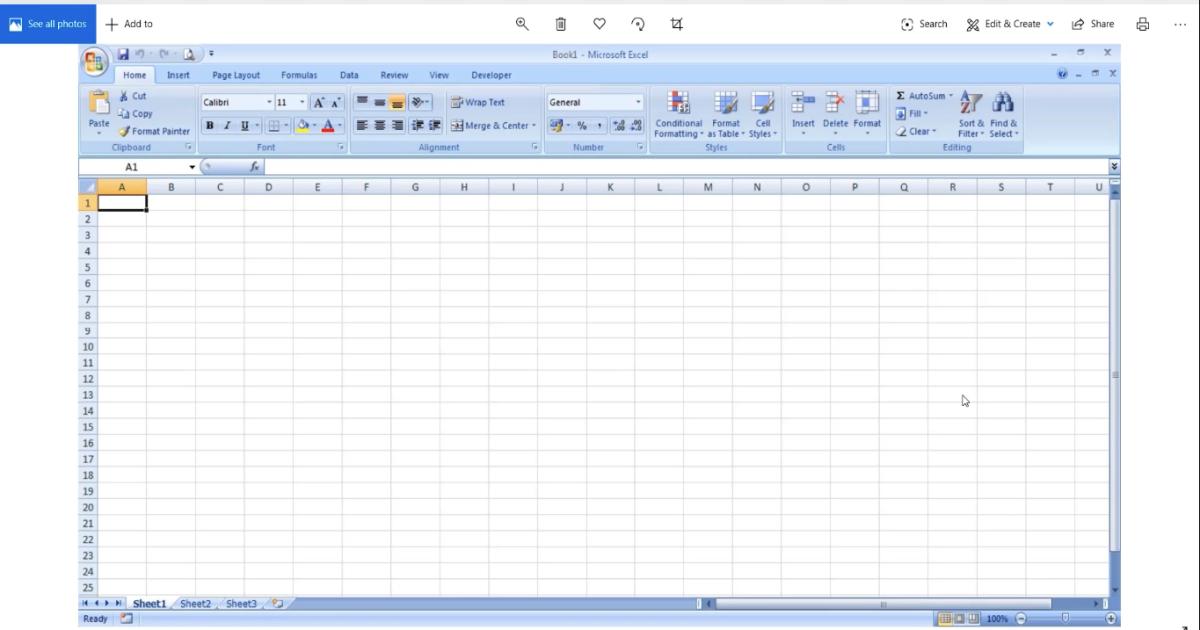 Giới thiệu giao diện Excel và các phiên bản Excel