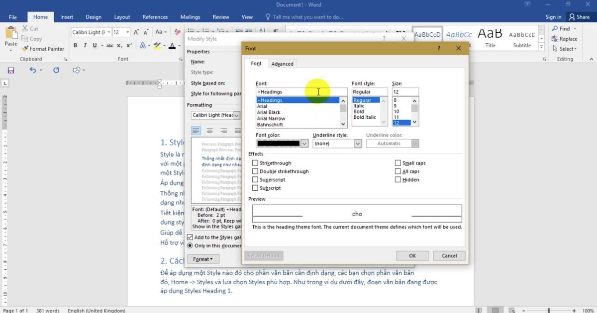 Cùng tìm hiểu về thư viện Style để soạn thảo văn bản Word 2021
