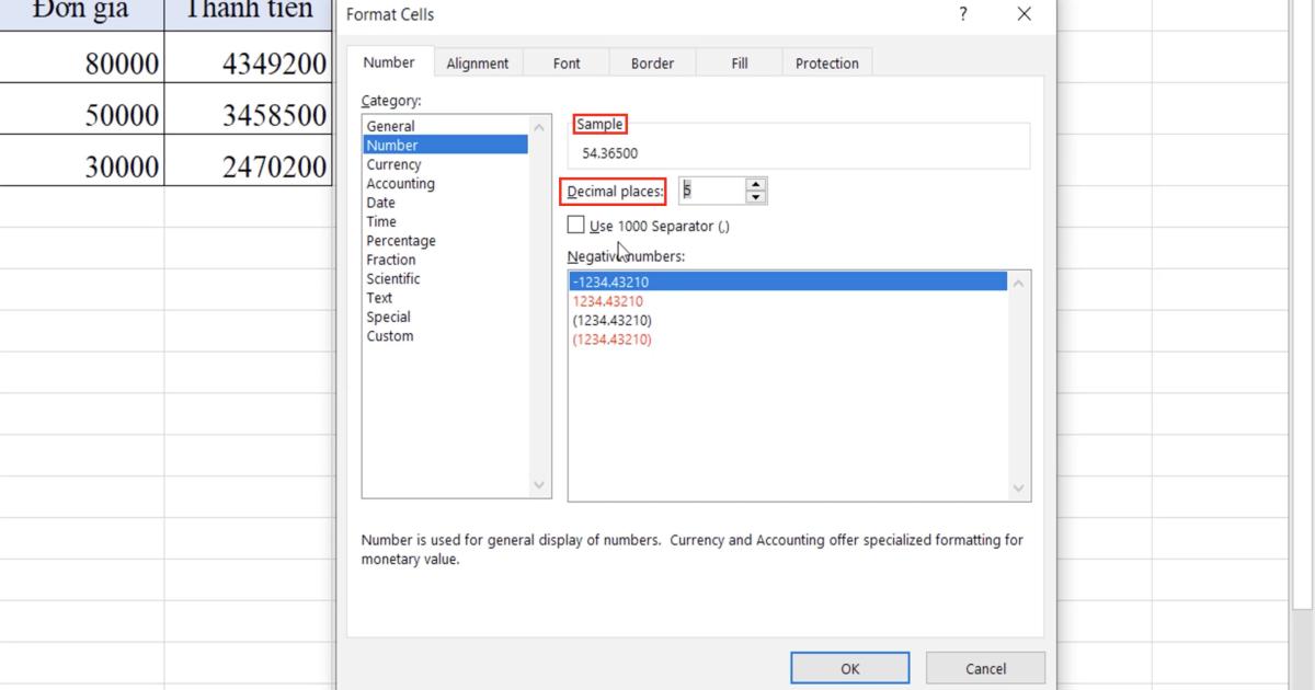 Cách định dạng dữ liệu Text, Number, Date trong Excel