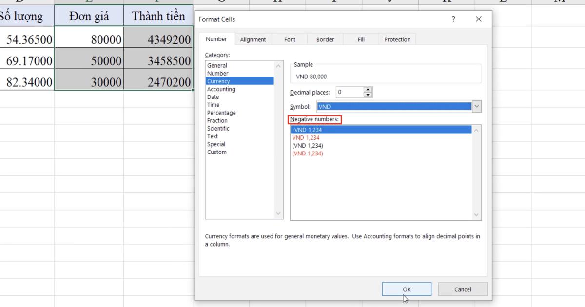 Cách định dạng dữ liệu Text, Number, Date trong Excel