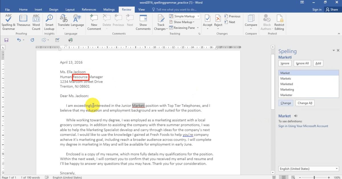 Sử dụng từ điển Word để kiểm tra ngữ pháp - từ vựng