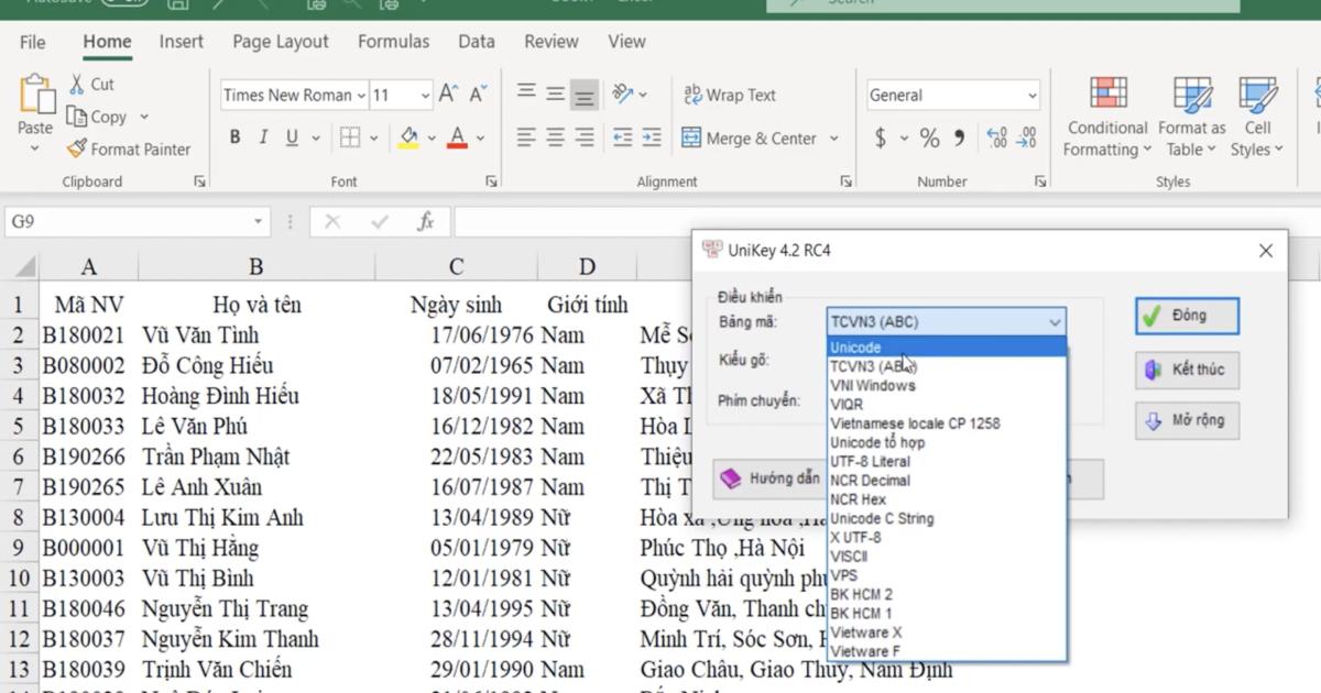 Kỹ thuật định dạng font chữ cơ bản và nâng cao trong Excel