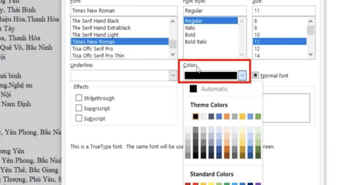 Kỹ thuật định dạng font chữ cơ bản và nâng cao trong Excel