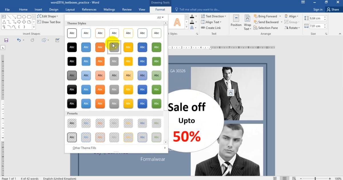 Thao tác Chèn Hộp văn bản - Text Box trong soạn thảo văn bản Word