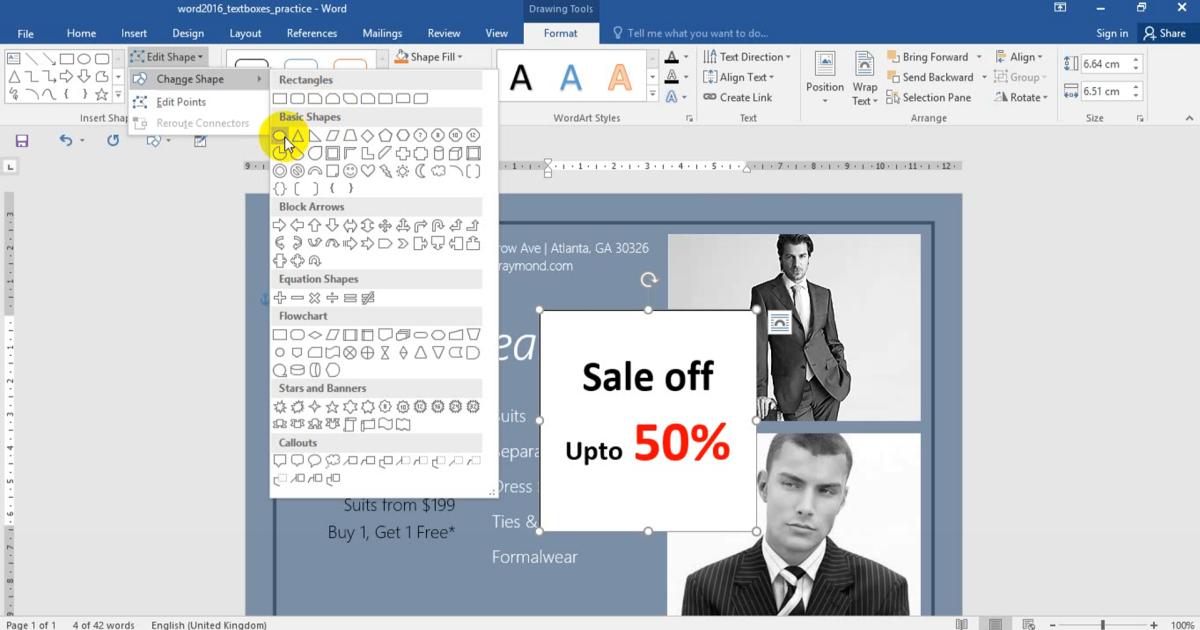 Thao tác Chèn Hộp văn bản - Text Box trong soạn thảo văn bản Word