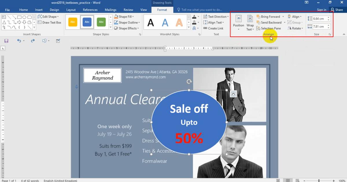 Thao tác Chèn Hộp văn bản - Text Box trong soạn thảo văn bản Word