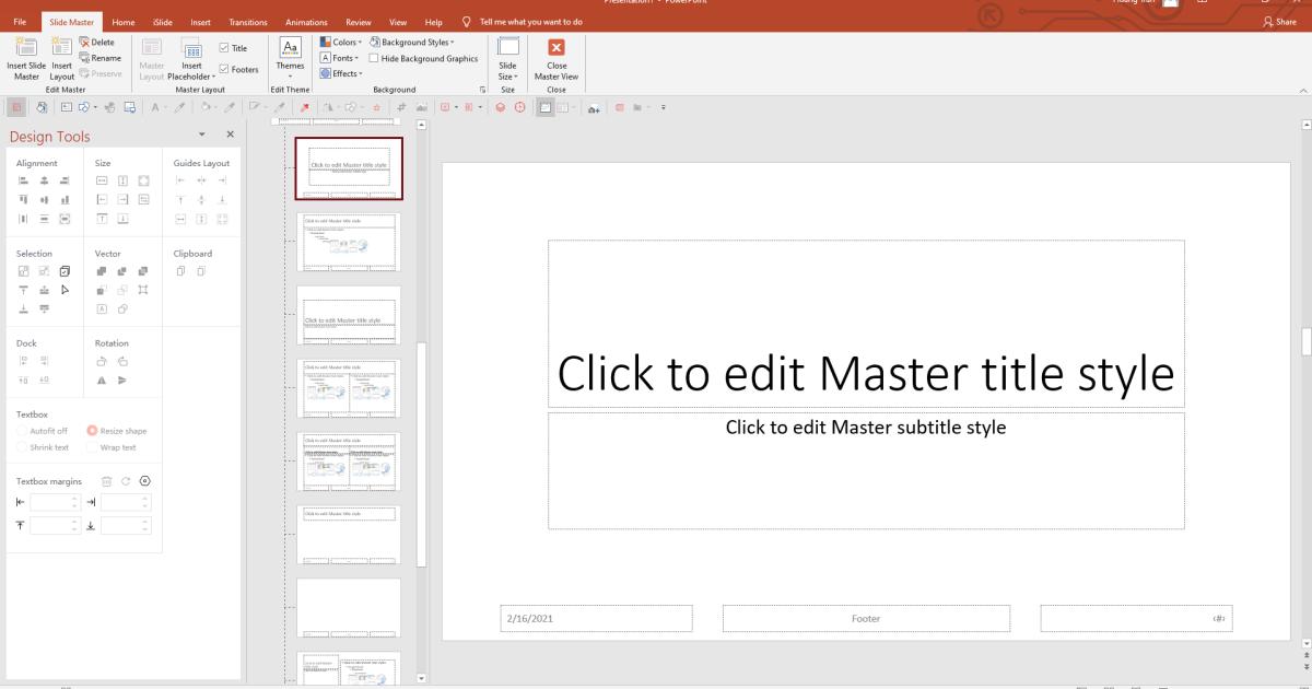 Thủ thuật Powerpoint với Slide Master