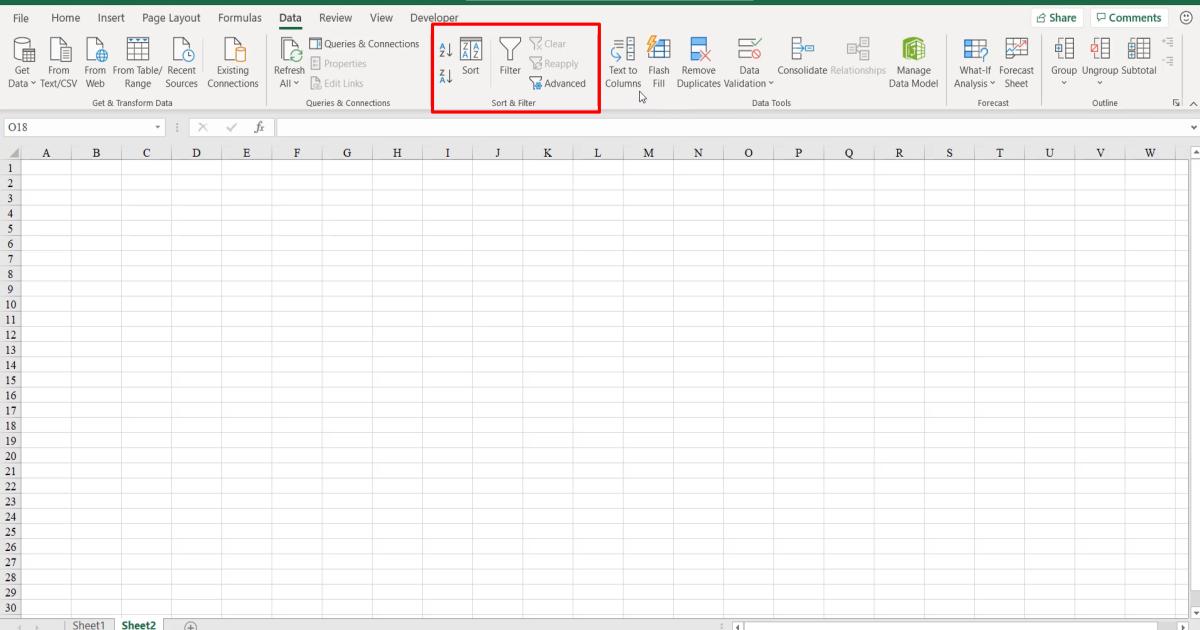 Tìm hiểu về thanh công cụ Excel: chức năng các thẻ trên thanh công cụ