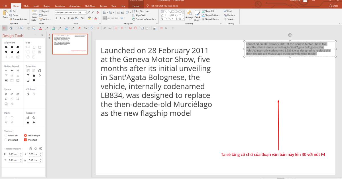 Phím tắt hữu ích khi thiết kế Slide bằng Powerpoint