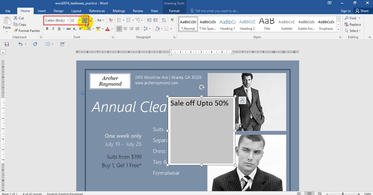Thao tác Chèn Hộp văn bản - Text Box trong soạn thảo văn bản Word