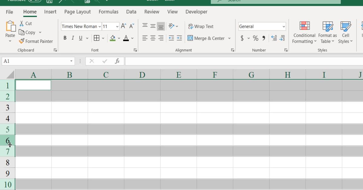 Một số thao tác thường dùng với đối tượng Hàng, Cột trong Excel - Phần 1