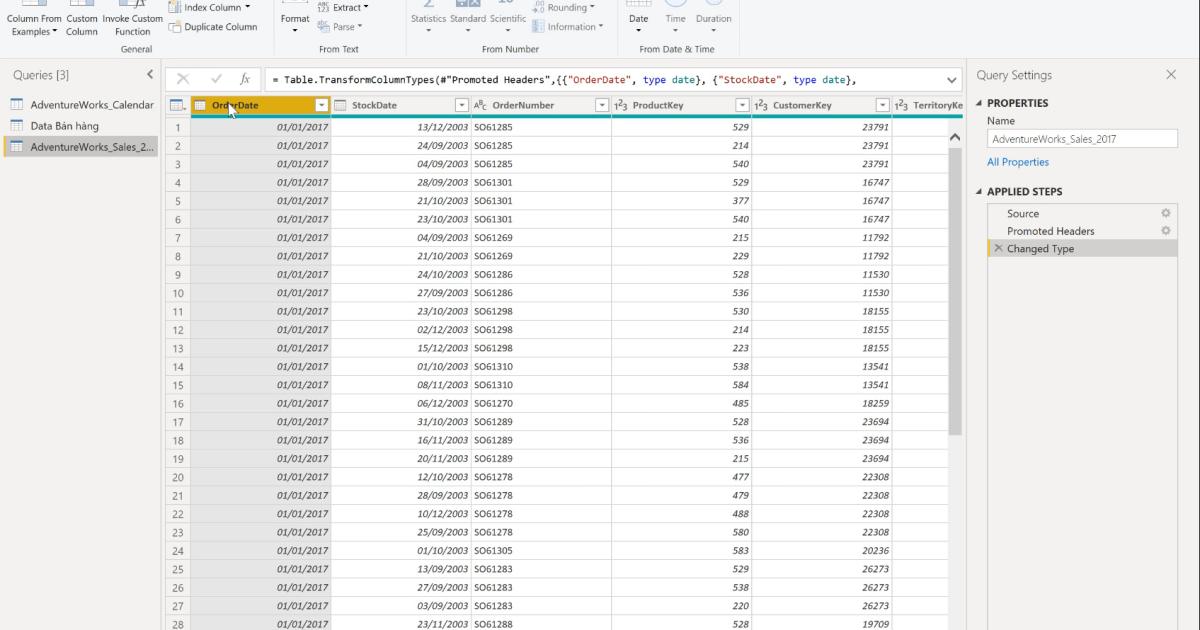 Cách thêm Index và Conditional Column khi xử lý dữ liệu với PowerBI