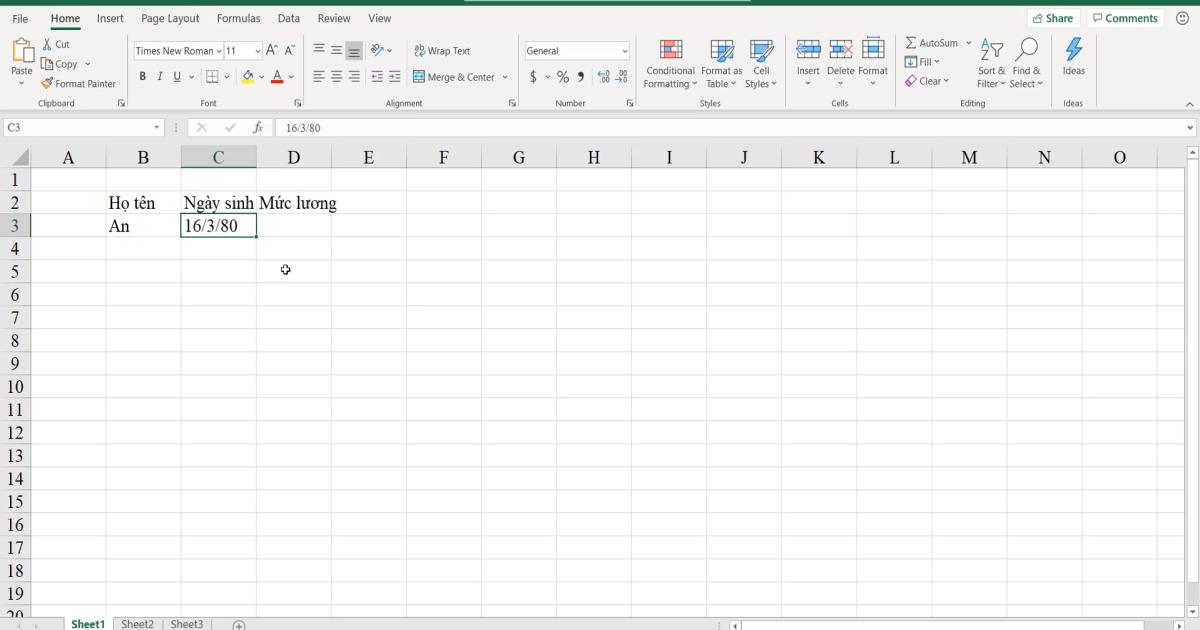 Hướng dẫn cách nhập dữ liệu trong Excel chính xác nhất