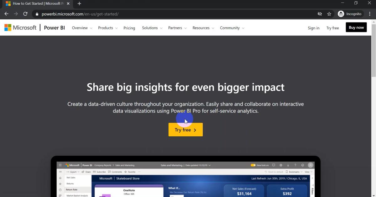 Hướng dẫn cách cài đặt tài khoản PowerBI Pro miễn phí