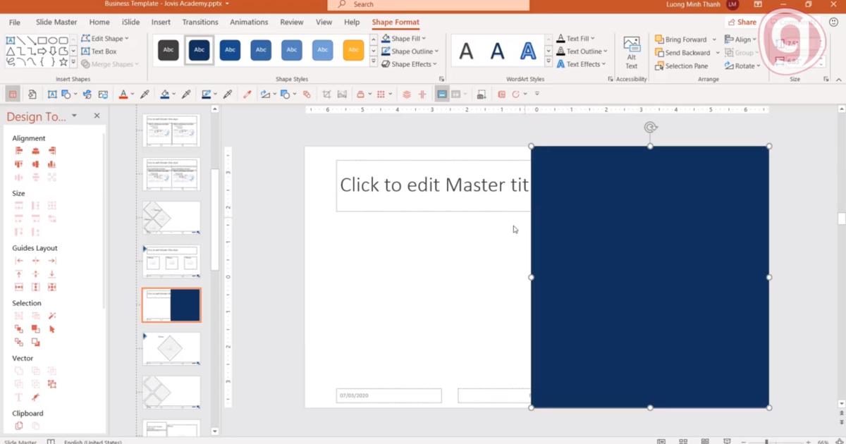 Thủ thuật Powerpoint với Slide Master