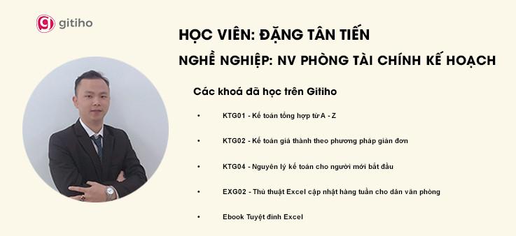 Anh thấy là khoá học của Gitiho quá rẻ so với những lợi ích mà anh nhận được