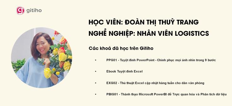 Thuỳ Trang: PowerBI giúp mình trực quan hoá được kết quả kinh doanh và đưa ra được những quyết định chính xác hơn