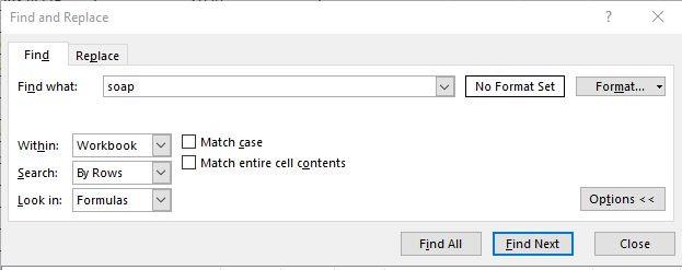 CÁCH SỬ DỤNG FIND VÀ REPLACE ĐỂ TÌM KIẾM TRONG EXCEL