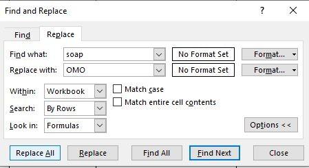 CÁCH SỬ DỤNG FIND VÀ REPLACE ĐỂ TÌM KIẾM TRONG EXCEL